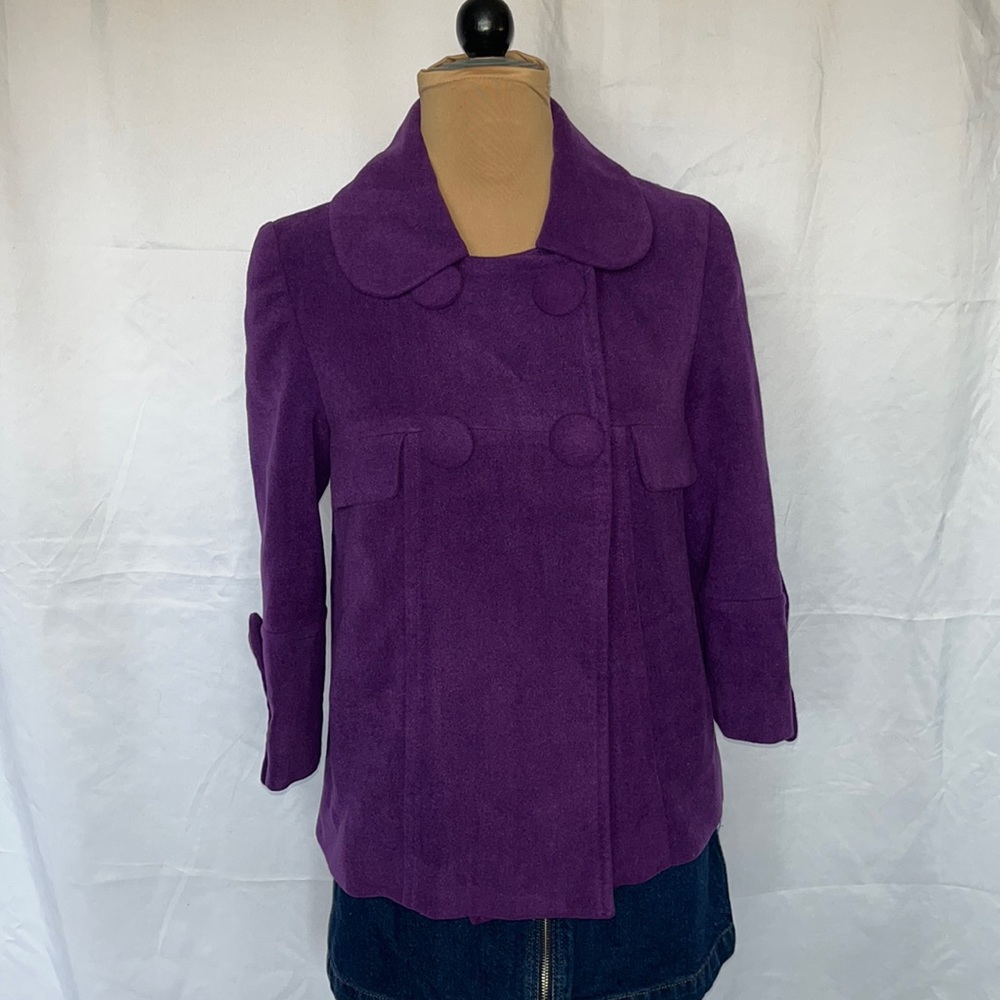Jack by BB Dakota - Purple Button Coat
